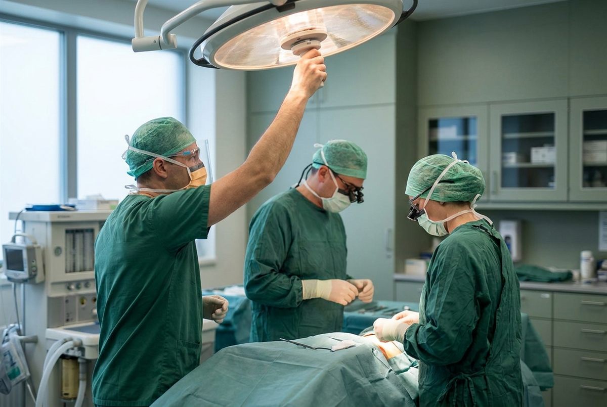 Ορθοπαιδική χειρουργική ομάδα σε σύγχρονο χειρουργείο